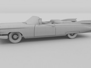 1959 cadillac eldorado series 62 convertible pack 3D Model