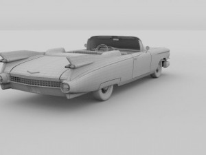 1959 cadillac eldorado series 62 convertible pack 3D Model