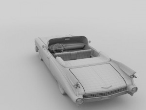 1959 cadillac eldorado series 62 convertible pack 3D Model