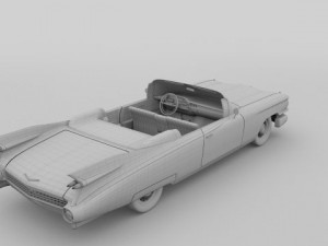 1959 cadillac eldorado series 62 convertible pack 3D Model