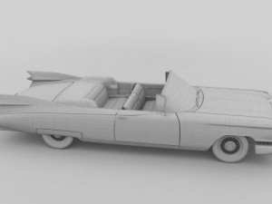 1959 cadillac eldorado series 62 convertible pack 3D Model