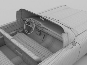 1959 cadillac eldorado series 62 convertible pack 3D Model