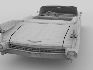 1959 cadillac eldorado series 62 convertible pack 3D Model