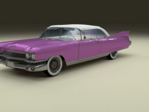 1959 cadillac eldorado series 62 convertible pack 3D Model