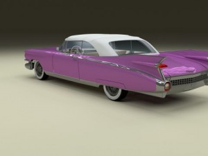 1959 cadillac eldorado series 62 convertible pack 3D Model
