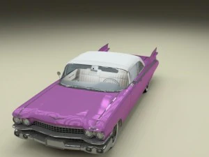 1959 cadillac eldorado series 62 convertible pack 3D Model