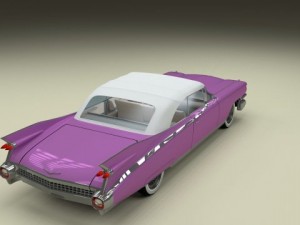 1959 cadillac eldorado series 62 convertible pack 3D Model