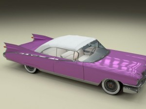 1959 cadillac eldorado series 62 convertible pack 3D Model
