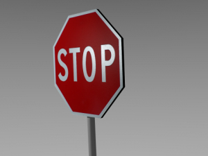 stop sign 3D Model