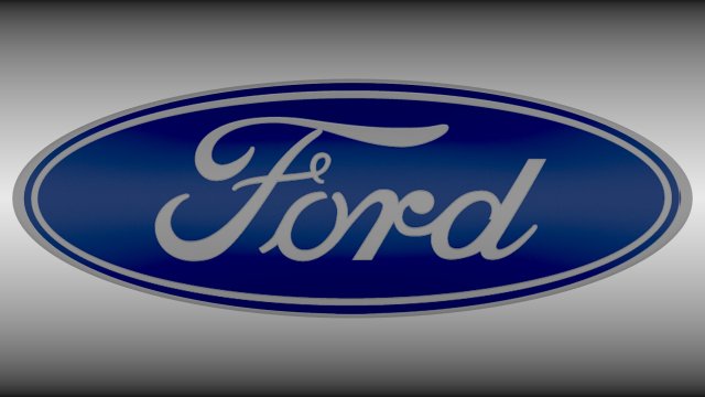 ford logo 3D Model .c4d .max .obj .3ds .fbx .stl .blend 