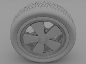 porsche 911 wheel Modello 3D