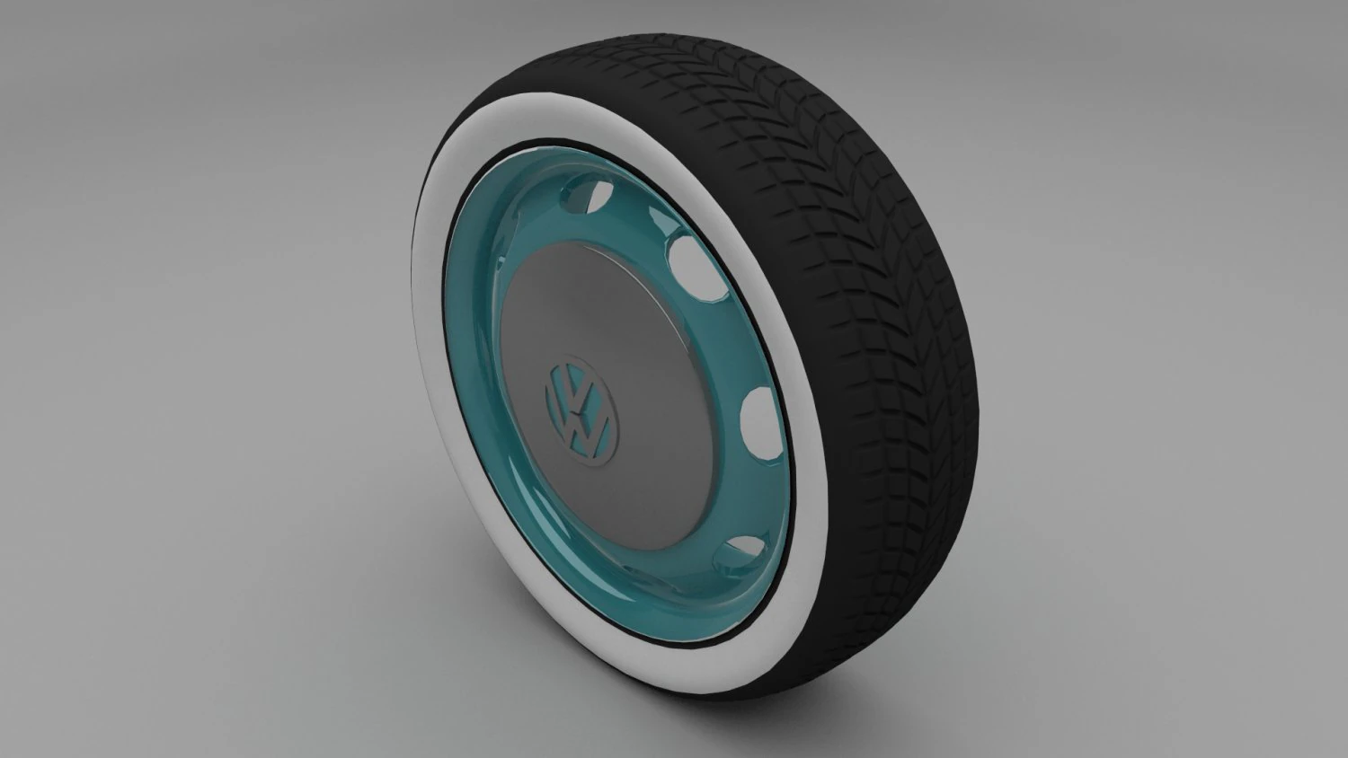 vw beetle wheel 3D Model .c4d .max .obj .3ds .fbx .stl .blend