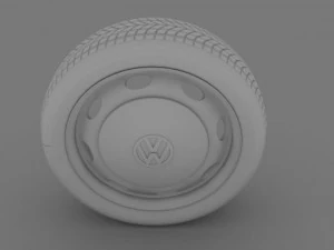 vw beetle wheel 3D Model