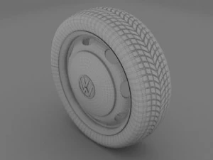 vw beetle wheel 3D Model