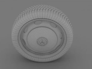 vw beetle wheel 3D Model