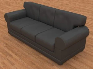 canapé en cuir Modèle 3D