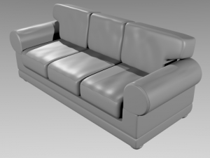 leather couch 3D Модель