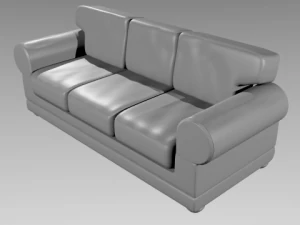 leather couch 3D Model