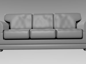 leather couch 3D Модель