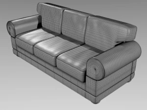 leather couch 3D Model