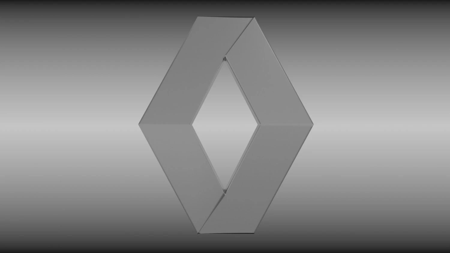 renault logo 3D Model .c4d .max .obj .3ds .fbx .stl .blend 