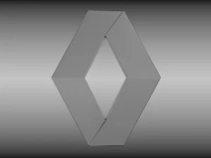 logo Renault Modello 3D