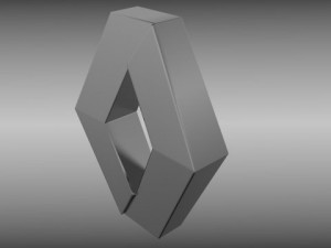 renault logo 3D मॉडल
