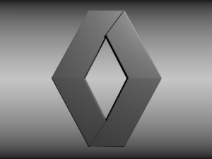 renault logo 3D मॉडल
