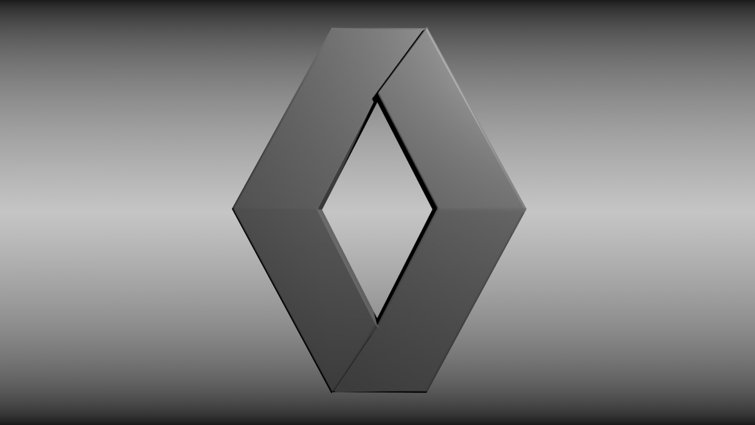 renault logo 3D Model in Parts of auto 3DExport