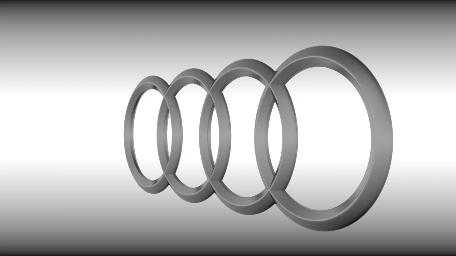 audi logo 3D Model .c4d .max .obj .3ds .fbx .stl .blend 