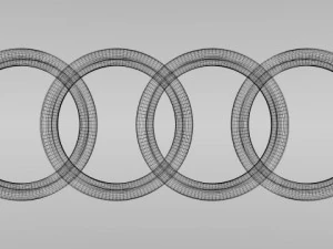audi logo 3D Model