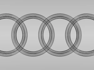 audi logo 3D Model
