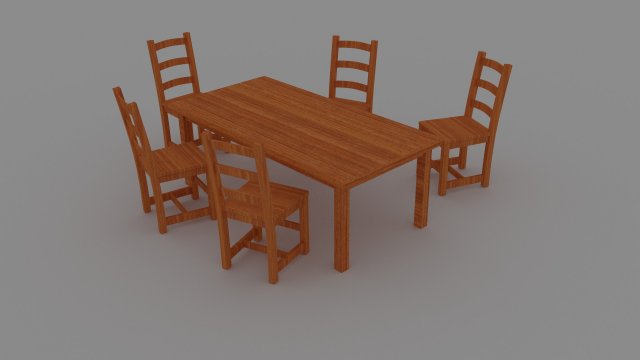 table pack 3D Model .c4d .max .obj .3ds .fbx .stl .blend 