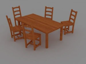 paquet de table Modèle 3D