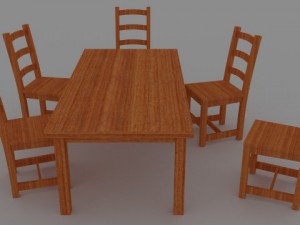 table pack 3D Model
