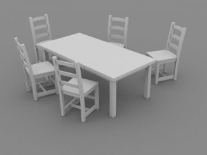 table pack 3D Model