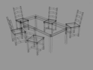 pacchetto da tavolo Modello 3D
