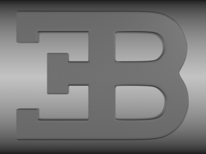 bugatti logo 3D Model