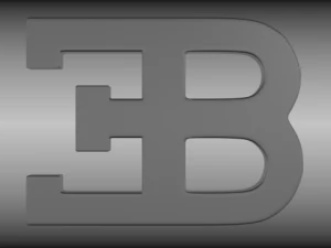 логотип бугатти 3D Модель