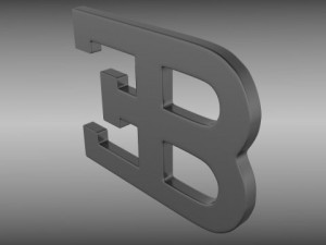 bugatti logo 3D Model