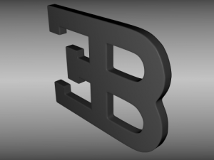 bugatti logo 3D Model