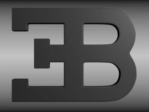 логотип бугатти 3D Модель