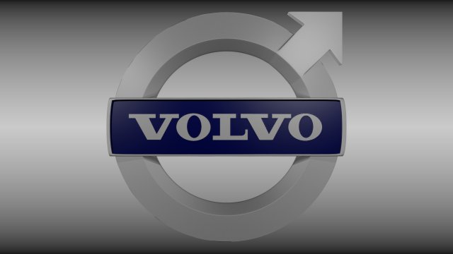 volvo logo Modèle 3D .c4d .max .obj .3ds .fbx .stl .blend 
