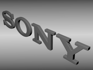 sony logo 3D 模型
