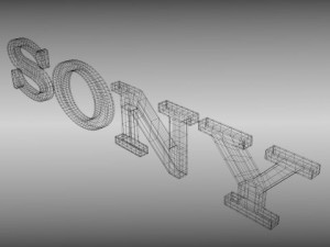 sony logo 3D 模型