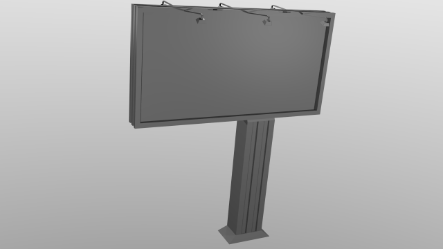 billboard 3D Model .c4d .max .obj .3ds .fbx .stl .blend 