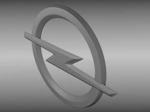 opel logo Modelo 3D