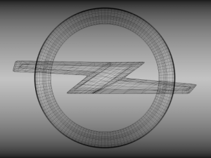 opel logo Modelo 3D