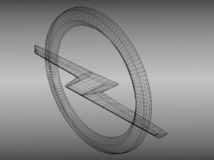 opel logo Modelo 3D