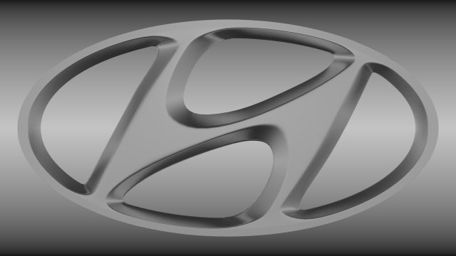 hyundai logo 3Dモデル .c4d .max .obj .3ds .fbx .stl .blend 